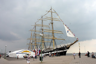 Hafen Bremerhaven mit Segelschiffen