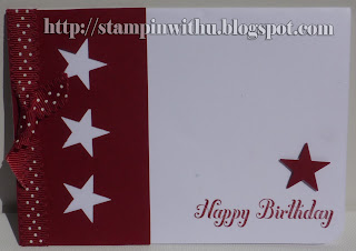 Simple Stary Birthday Card