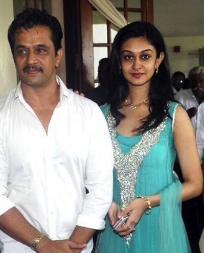 Aishwarya with her father