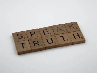 Blocks with letters spelling out "Speak Truth".