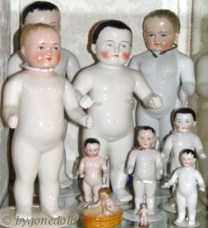 Antique china dolls Frozen Charlie Frozen Charlotte