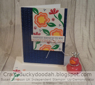 Craftyduckydoodah!, Stampin' Up! UK Independent  Demonstrator Susan Simpson, Bloom By Bloom, Dot to Dot TIEF, Supplies available 24/7 from my online store, 