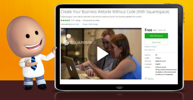 [100% Off] Create Your Business Website Without Code (With Squarespace)| Worth 45$