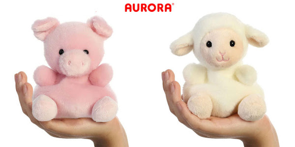 Aurora Palm Pals Wizard Pig and Woolly Lamb