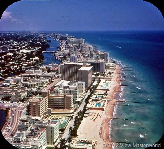 View-Master Miami and Miami Beach (A963), Scene 17: Miami Beach Hotels