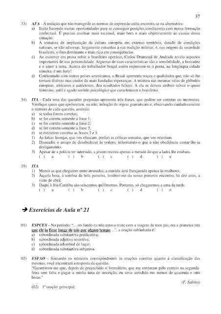 EXERCÍCIOS DE PORTUGUÊS PARA CONCURSOS COM GABARITO EM PDF