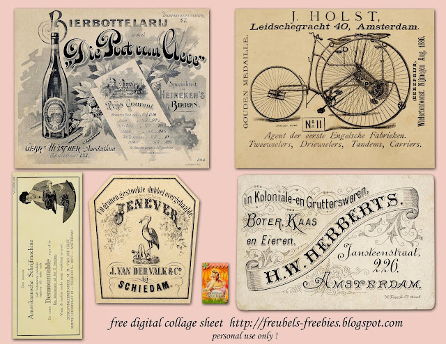 Netherlands: Free Printable Vintage Labels.  