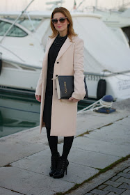 pink coat, cappotto rosa zara, moschino notes bag, fashion and cookies, fashion blogger