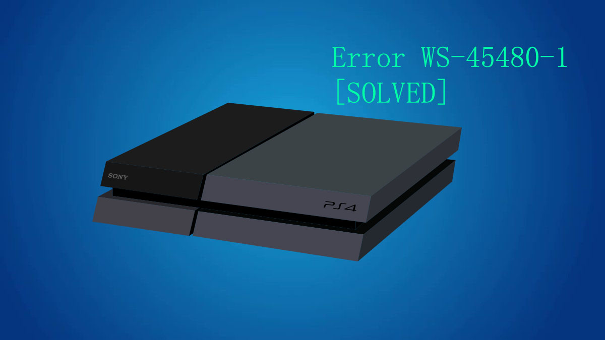 How error WS-45480-1 on PS4