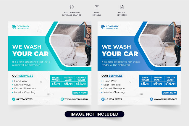 Car wash business promotion template free download