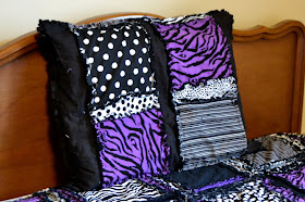 Zebra Girl Bedding RAg Quitl for Twin Size Bed