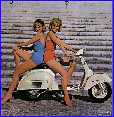 Le Gemelle Kessler nel calendario Piaggio 1966 Posted by Tarkus at 1112