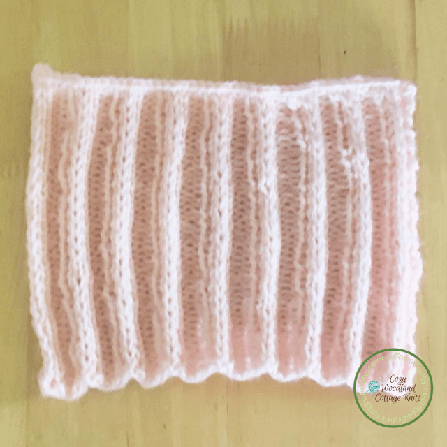 Picture of fancy slip stitch rib square