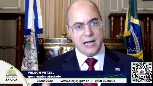 Alerj aprova continuidade do processo de impeachment de Witzel