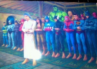 gambar dp bbm super hero sholat