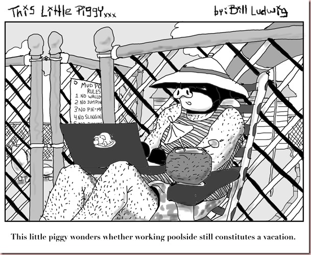 Piggy work-ation