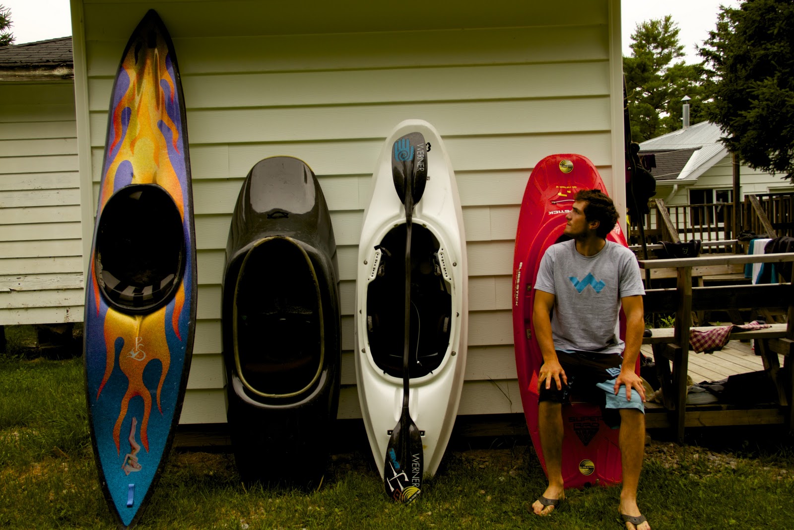  squirt boat, carbon playboat, surf kayak and plastic playboat