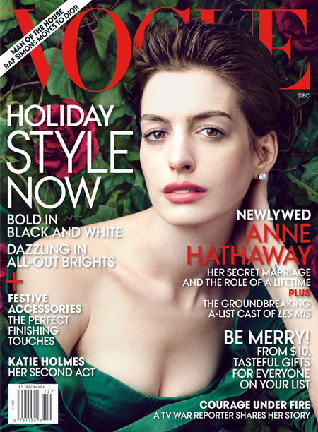 Comments Please: Anne Hathaway for US Vogue, December 2012