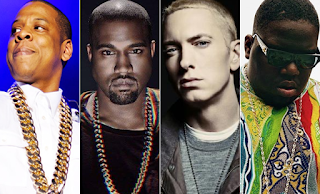 JAY Z, KANYE WEST, EMINEM E B.I.G ESTÃO NA LISTA DOS 100 MELHORES COMPOSITORES DE TODOS OS TEMPOS DA ROLLING STONES