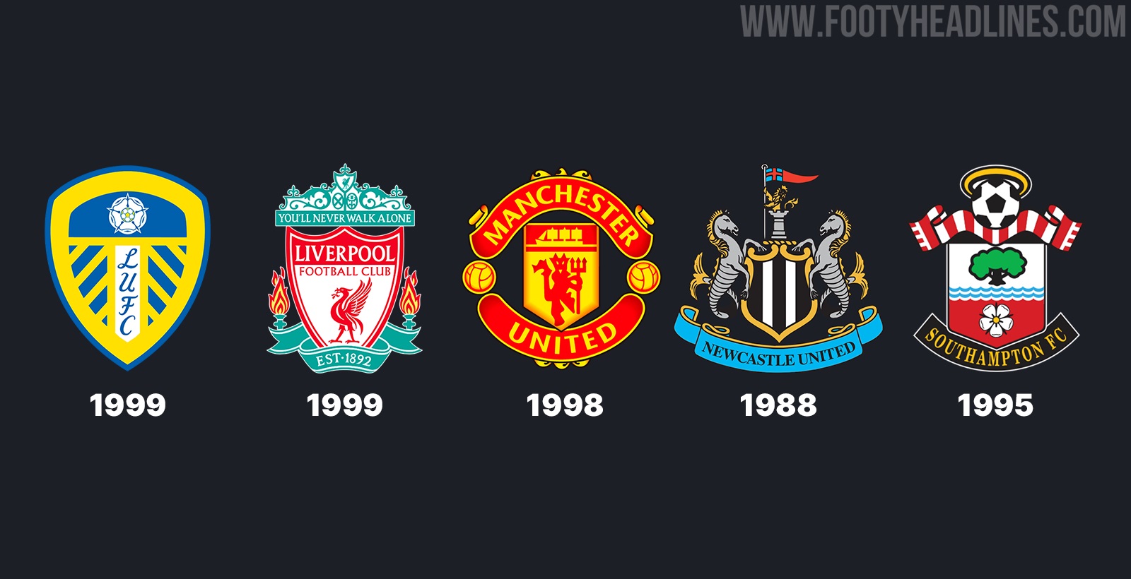 All 20 Premier League Logo Histories - Only Six Teams Didn't Get a Logo  Update This Century - Footy Headlines