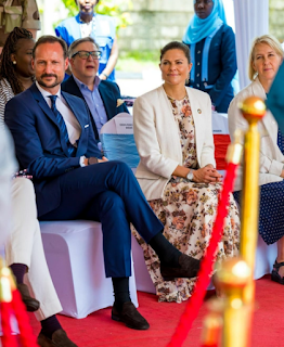 Crown Prince Haakon and Crown Princess Victoria in Kenya