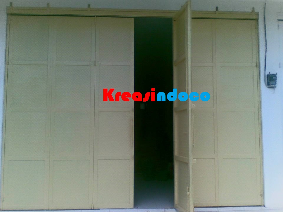  Pintu  Plat  Besi  Bordes Pemasangan di Ruko Kreasindoco co 