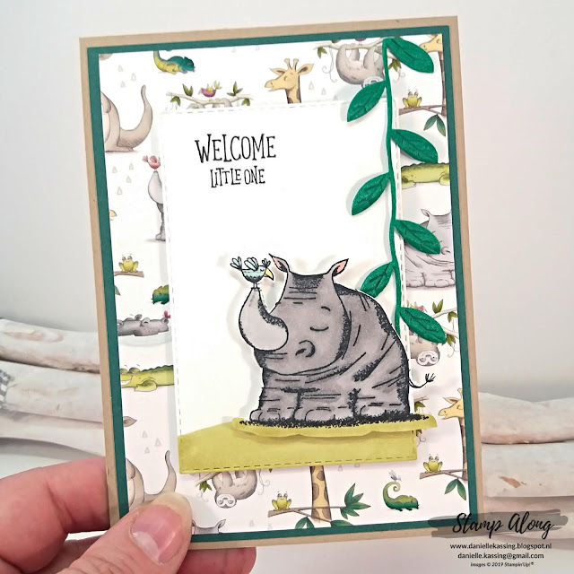 Stampin' Up! Animal Outing Bundle, Animal expedition DSP