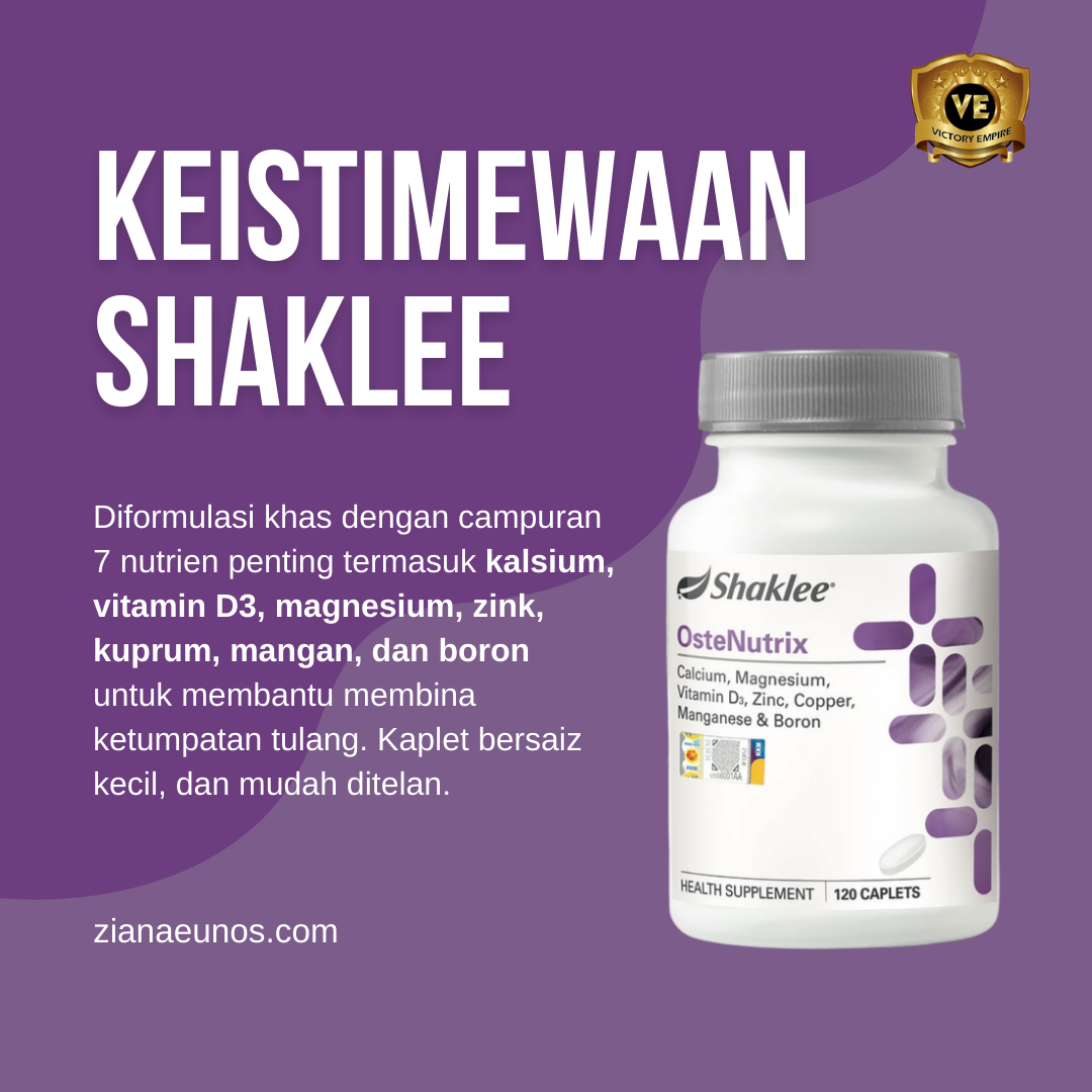 Kebaikan OsteNutrix Shaklee