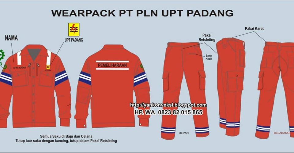 SERAGAM BAJU LAPANGAN PLN