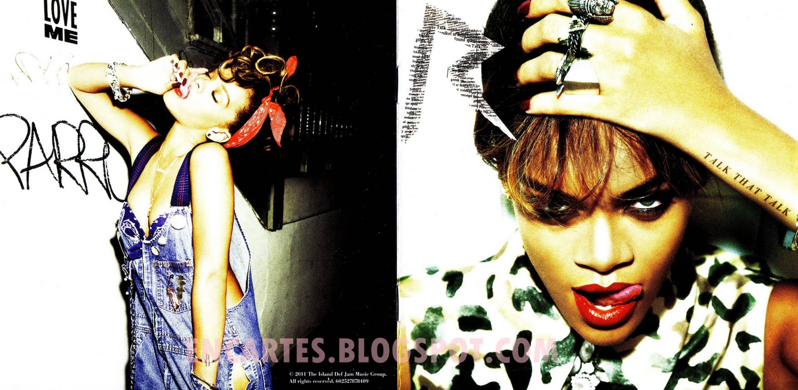 rihanna talk that talk album cover black and white