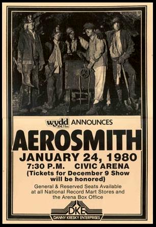 Aerosmith... Night In The Ruts Tour poster