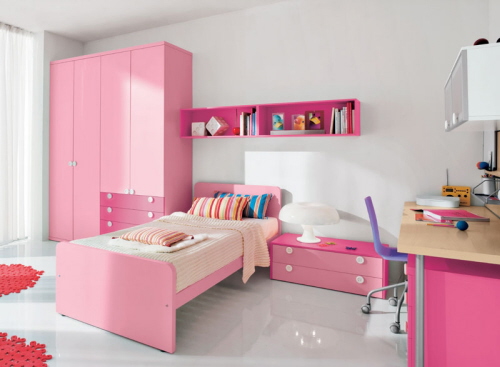  furniture  minimalis  kamar  tidur  anak perempuan desain 