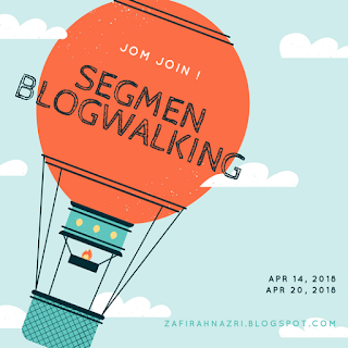 Segmen Bloglist April By Zafirah Nazri, 2018, Blogger Segmen,