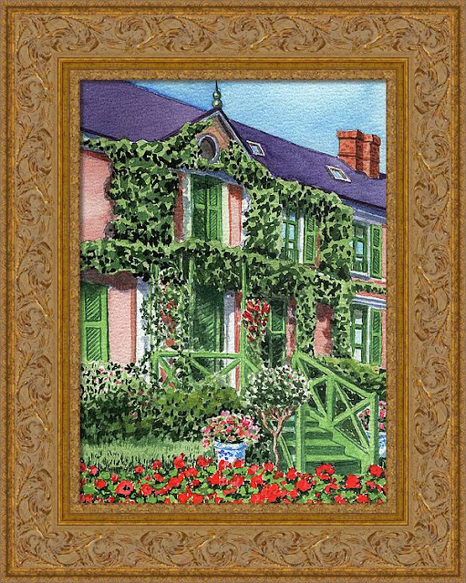 France Giverny House Of Claude Monet painting by Irina Sztukowski