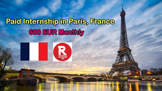  Paid Internship in Tourism and management field in Paris, France 
