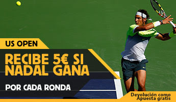 betfair bono 5 euros por ronda que Nadal pase US OPEN 2015