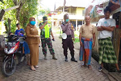 Cegah Penularan Virus Corona, Anggota Polsek Bungoro Polres Pangkep Lakukan ini di Kampung Bonto Ranu