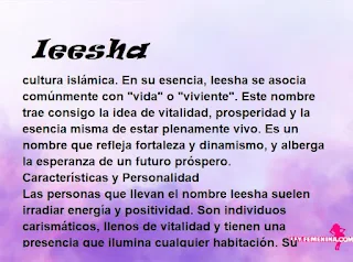 significado del nombre Ieesha