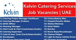 Indeed Dubai (17 Nos.) Jobs  Vacancy In UAE Kelvin Catering Services LLC Abu Dhabi UAE Company