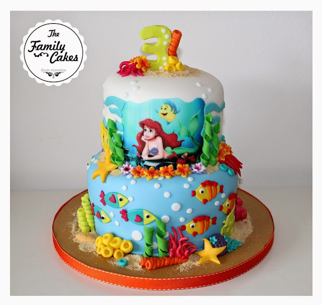 Pequena Sereia Bolo / Little mermaid Cake