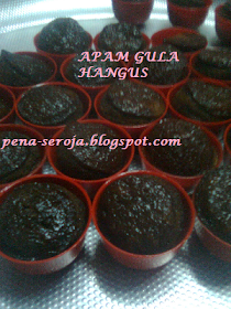 Pena Seroja: APAM GULA HANGUS KUKUS cara Seroja