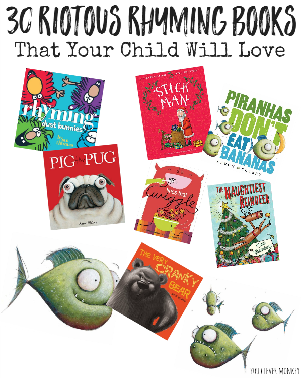 30+ Riotous Rhyming Picture Books that Your Child will Love | you clever monkey