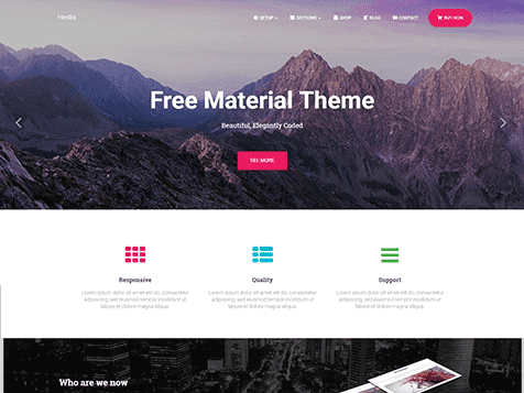 Hestia Clean WordPress theme