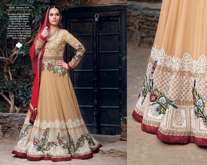 Jodha Designer Suits Collection 2014 -Indian Clothing Elegant Frocks and Anarkalis