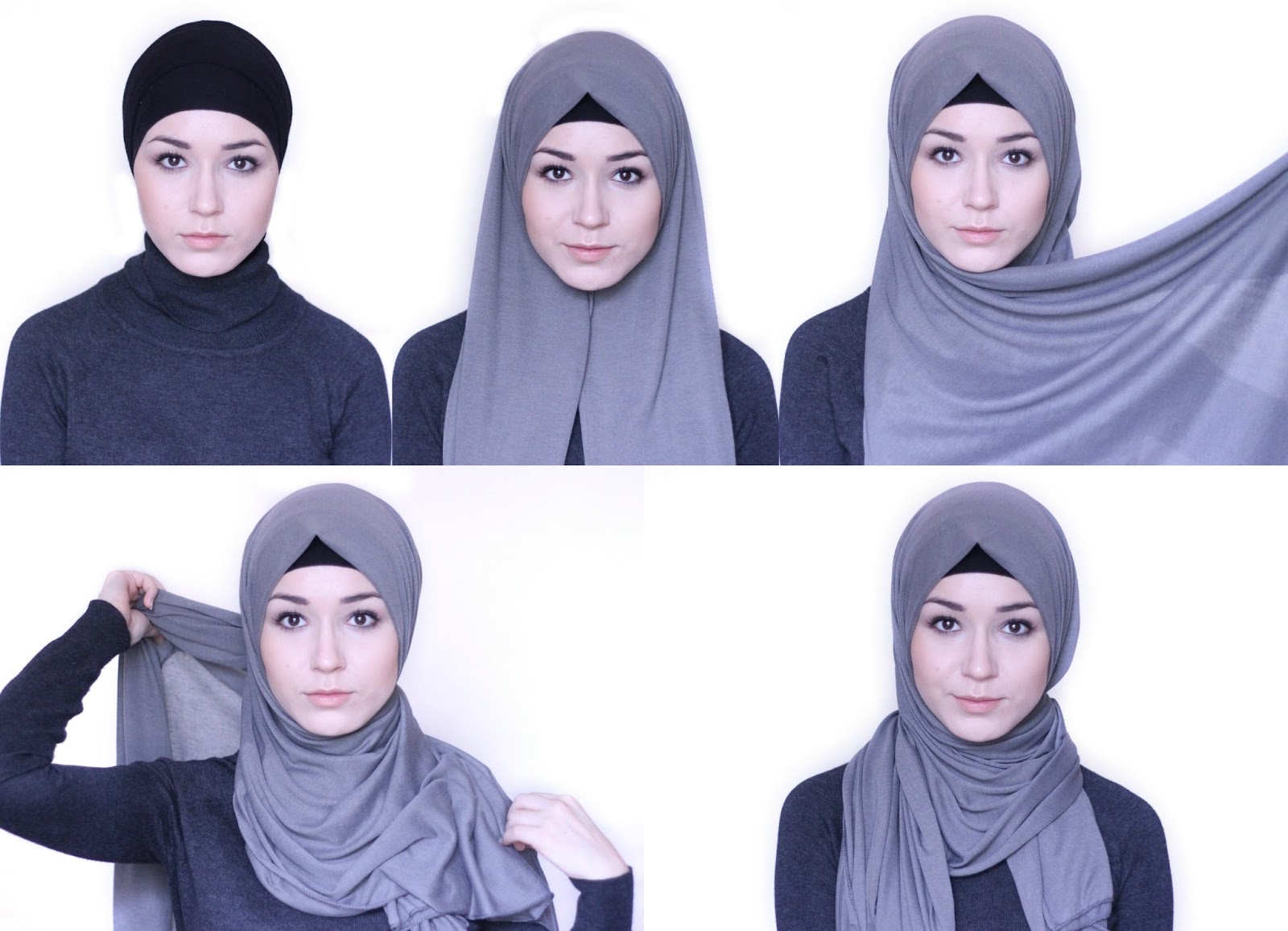 30 Gambar Menarik Tutorial Hijab Indonesia Bahan Katun Terlengkap Tutorial