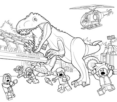 Paleontology prehistoric landscape Jurassic world Lego dinosaurs minifigure movie printable sheets