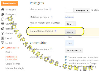 compartilhar automaticamente blog no google+