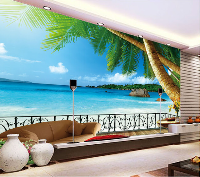 Bộ ảnh tranh sơn tường 3D đẹp mà chất