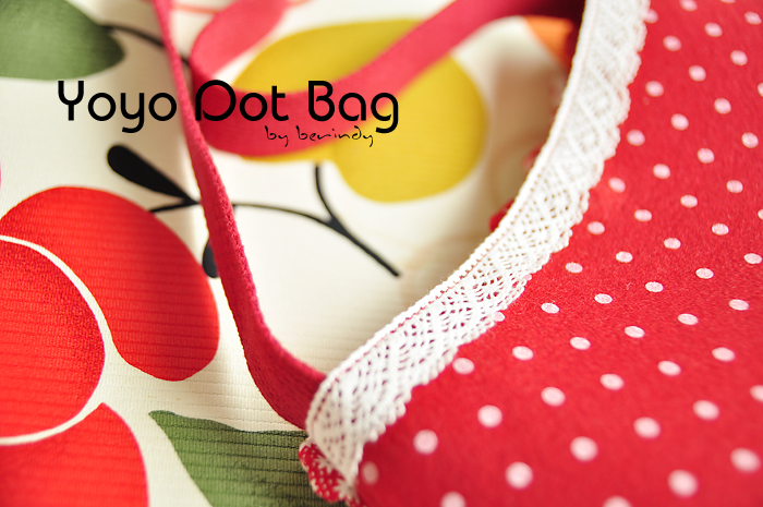 Shoulder Bag with Fabric Yo-Yo Flowers. DIY Pattern & Tutorial in Pictures. 