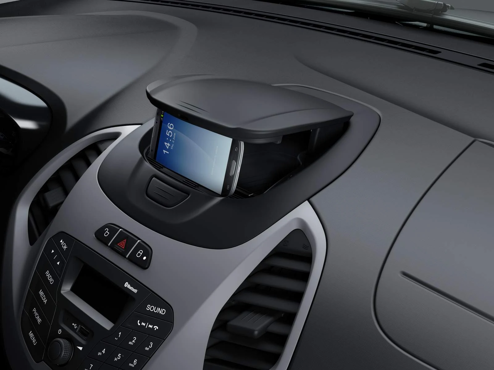 Novo Ford KA 2015 - interior